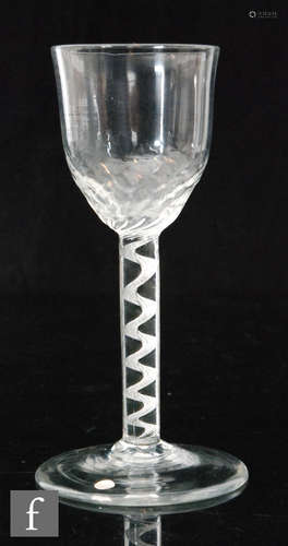 An 18th Century drinking glass circa 1760,