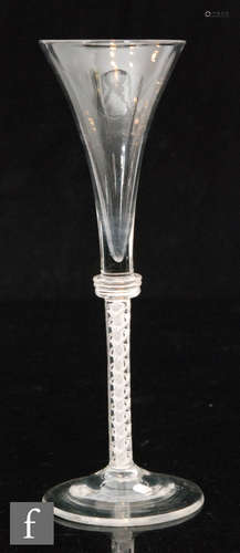 An 18th Century drinking glass circa 1765,