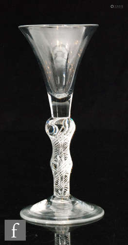 An 18th Century composite drinking glass circa 1750,