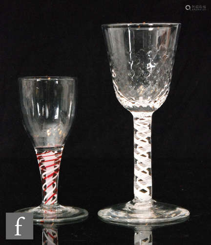 A 19th Century drinking glass in the 18th Century taste,