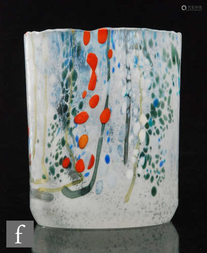 A later 20th Century Isle of Wight Kyoto vase, by Elizabeth and Michael Harris,