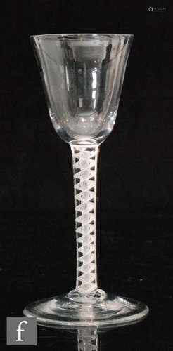 An 18th Century drinking glass circa 1765,