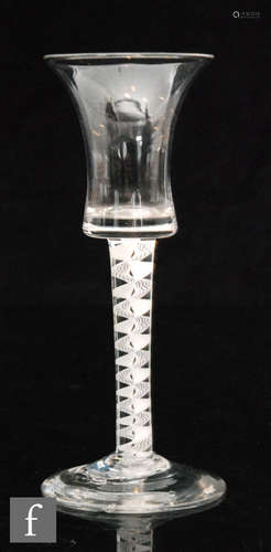 An 18th Century drinking glass circa 1765,