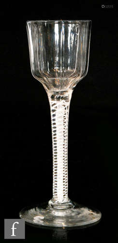 An 18th Century drinking glass circa 1760,