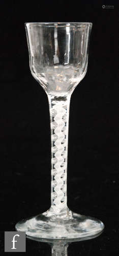 An 18th Century drinking glass circa 1765,