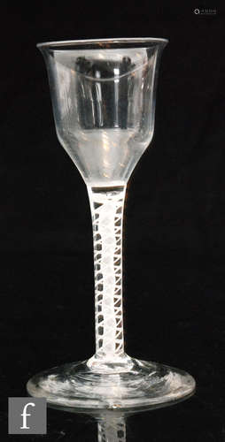 An 18th Century drinking glass circa 1765,