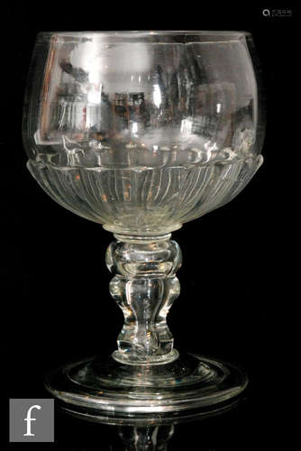 A large late 17th Century ceremonial goblet circa 1685 to 1690,