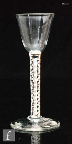 An 18th Century drinking glass circa 1760,