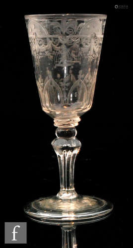 An 18th Century continental drinking glass circa 1750,