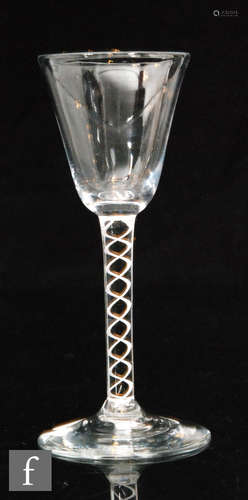 An 18th Century drinking glass circa 1765,