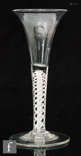 An 18th Century drinking glass circa 1765,