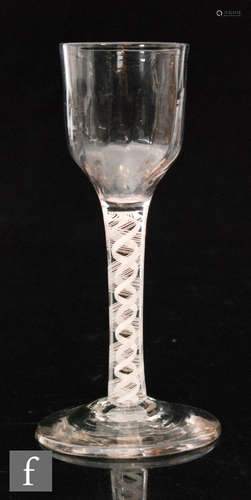 An 18th Century drinking glass circa 1765,