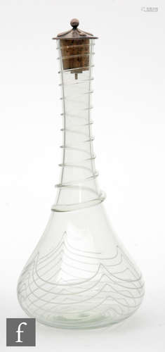 An early 20th Century James Powell & Sons (Whitefriars) decanter designed by Harry Powell,