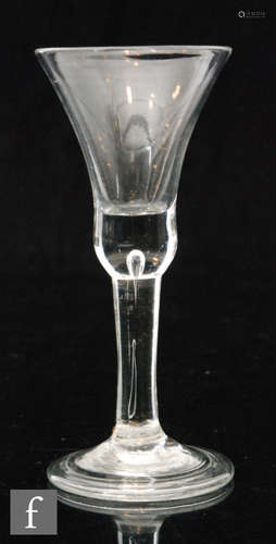 An 18th Century drinking glass circa 1740,