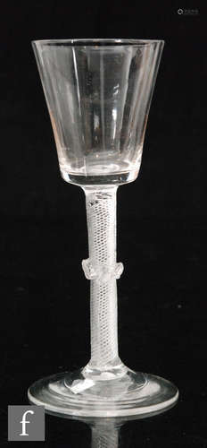 An 18th Century drinking glass circa 1750,