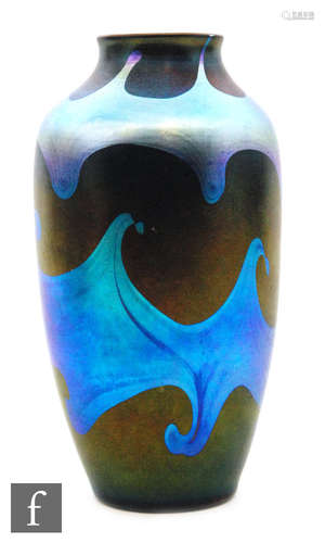 An early 20th Century Louis Comfort Tiffany, Tiffany Studios Favrile glass vase circa 1900,