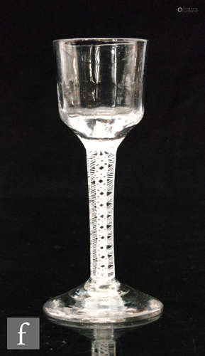 An 18th Century drinking glass circa 1765,