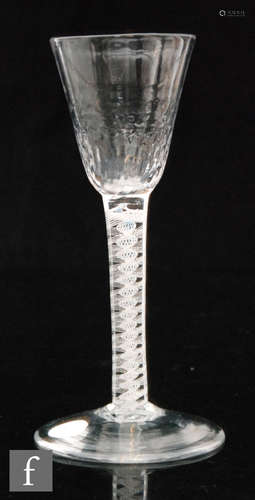 An 18th Century drinking glass circa 1765,