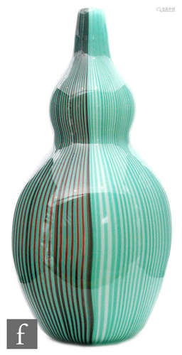 A 1950s Venini Tessuto vase by Carlo Scarpa,