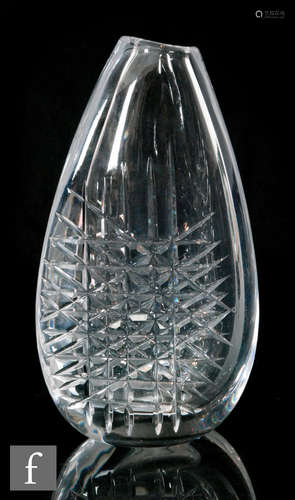 A 1960s Orrefors glass vase designed by Ingeborg Lundin,