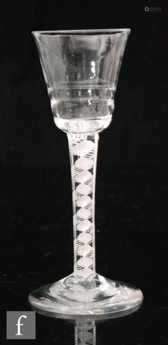 An 18th Century drinking glass circa 1765,