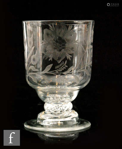 An 18th Century Jacobite water glass circa 1750,