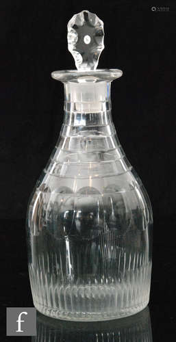 A large late 18th Century Prussian form decanter circa 1800,