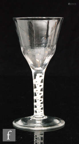 An 18th Century drinking glass circa 1765,