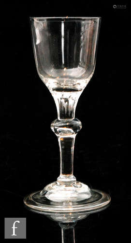 An 18th Century drinking glass circa 1730,