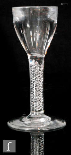 An 18th Century toastmaster glass circa 1760,