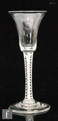 An 18th Century drinking glass circa 1765,