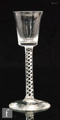 An 18th Century drinking glass circa 1750,