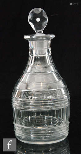 A large late 18th Century Prussian form decanter circa 1800,