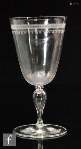 An early 20th Century James Powell & Sons (Whitefriars) goblet,