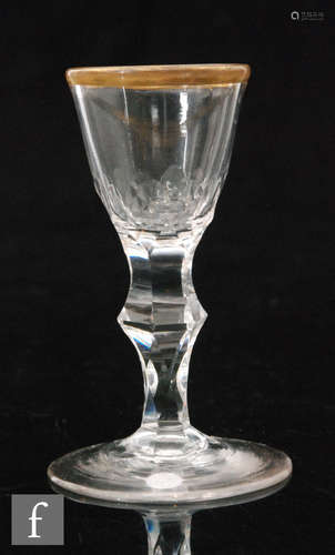 An 18th Century miniature drinking glass circa 1780,