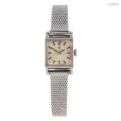 OMEGA - a lady's bracelet watch.