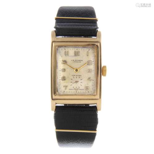 J.W BENSON - a gentleman's wrist watch.