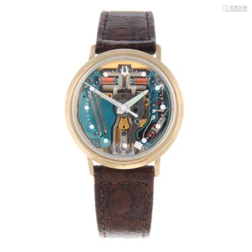 BULOVA - a gentleman's Accutron Spaceview wrist watch.