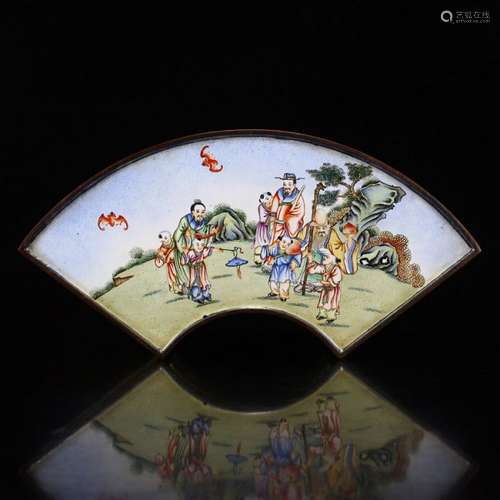 Vintage Chinese Red Copper Enamel Jewelry Box