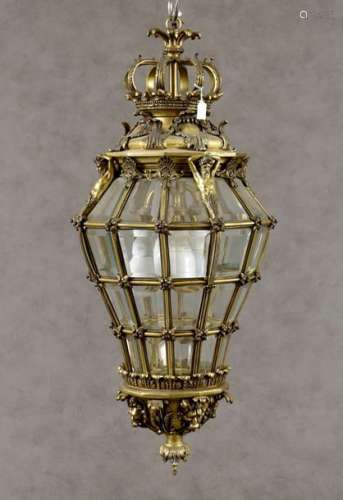 Grande Lanterne de Hall, Louis XIV. Sommée d'une c…