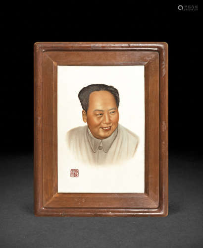 六十年代 毛泽东瓷片