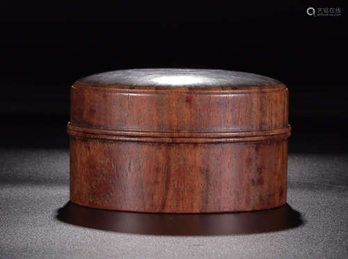 A HUANGHUA WOOD SEAL BOX