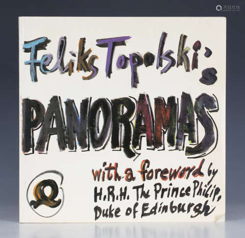 TOPOLSKI, Feliks. Panoramas. London: Quartet Books, 1977. First edition, signed and dated by the