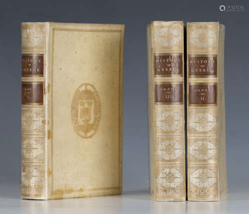 GROTE, George. A History of Greece. London: John Murray, 1869. 12 vols., new edition, 8vo (174 x