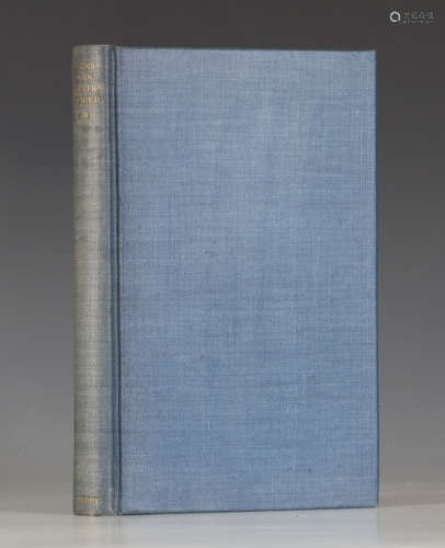 SASSOON, Siegfried. Memoirs of an Infantry Officer. London: Faber and Faber, 1930. Limited