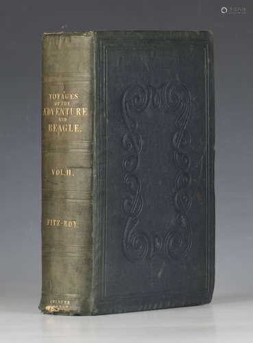 DARWIN, Charles, Robert FITZROY, and Philip Parker KING. Narrative of the Surveying Voyages of His