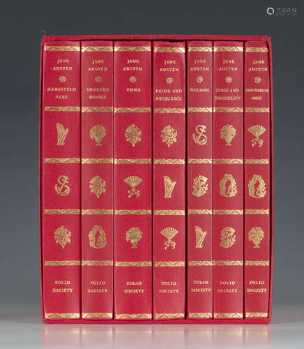 FOLIO SOCIETY (publisher). - Jane AUSTEN. [The Novels]. London: The Folio Society, 1991. 7 vols.,