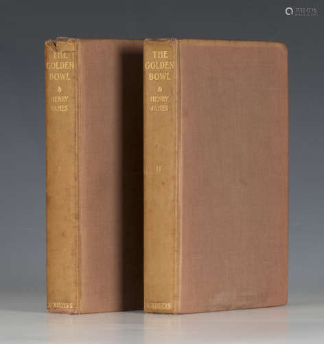 JAMES, Henry. The Golden Bowl. New York: Charles Scribner's Sons, 1904. 2 vols., first edition,