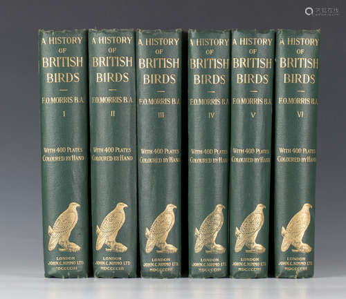 MORRIS, Francis Orpen. A History of British Birds. London: John C. Nimmo Ltd., 1903. 6 vols.,