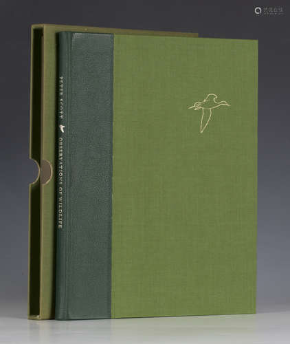 SCOTT, Peter. Observations on Wildlife. Oxford: Phaidon, 1980. Limited edition, this being number 25